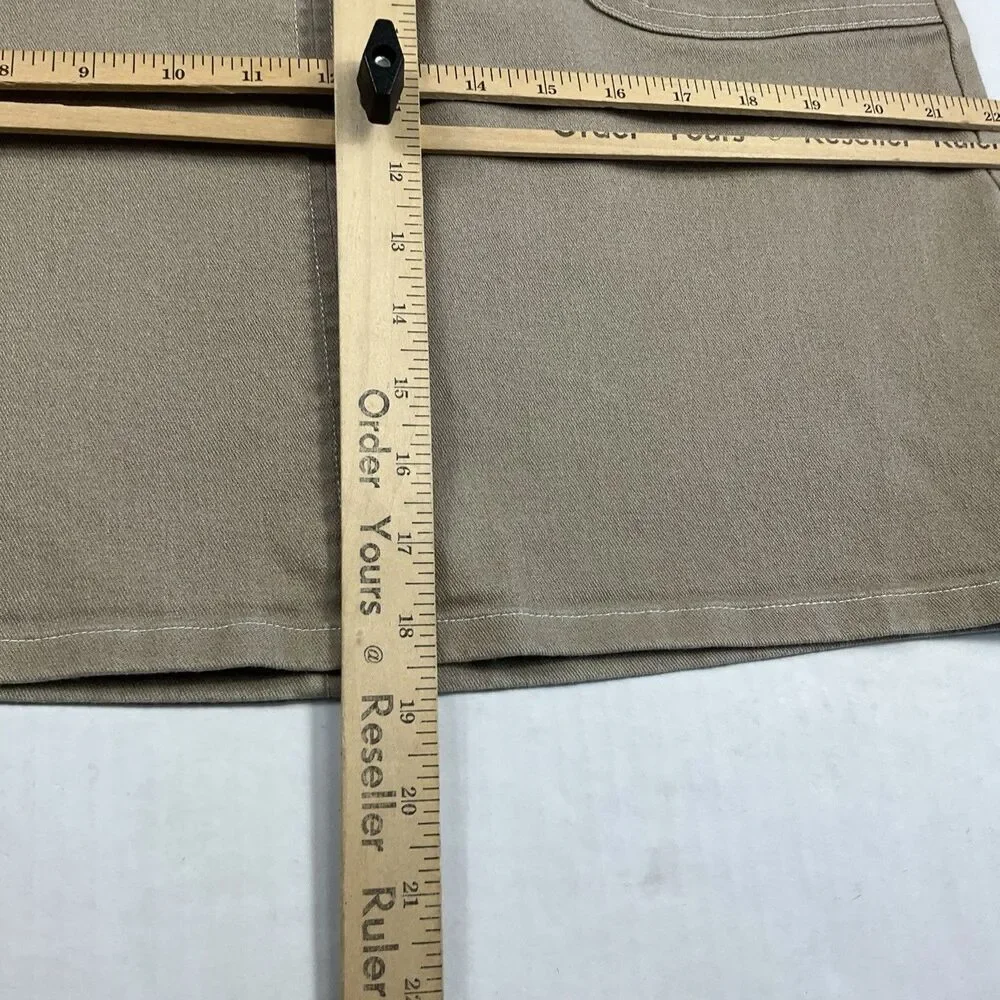 LOFT A-Line Chino Skirt Khaki Beige Utility Cargo Casual Mini Vintage Size 8